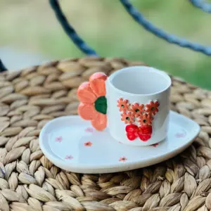 Yavruağzı Çiçek Fincan