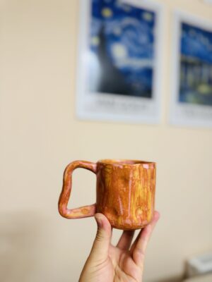 Amber Mug - el yapımı seramik, görsel 2