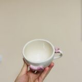 Pembe Masal Fincan - el yapımı seramik, görsel 2