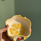 Limonlu Çilekli Kase - el yapımı seramik, görsel 3